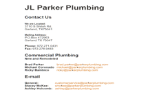 Desktop Screenshot of parkerplumbing.com